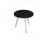 Tavolo riunione tondo Skinny Metal - diametro 80 cm - nero venato