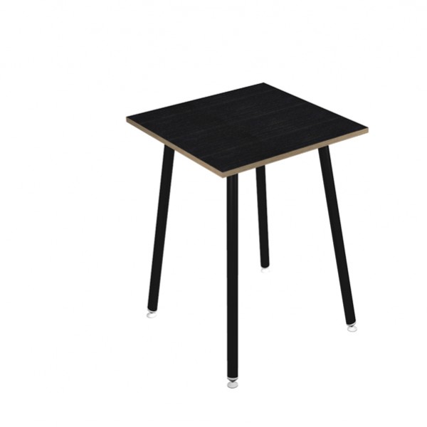 Tavolo alto Skinny Metal - 80 x 80 x 105 cm - nero/nero venato Tavolo alto Skinny Metal - 80 x 80 x 105 cm - nero/nero venato