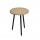 Tavolo alto tondo Skinny Metal - diametro 80 cm - H 105 cm - nero/rovere