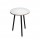 Tavolo alto tondo Skinny Metal - diametro 80 cm - H 105 cm - nero/bianco