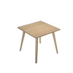 Scrivania Woody - 80 x 80 x H 74,4 cm - rovere