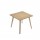 Scrivania Woody - 80 x 80 x H 74,4 cm - rovere