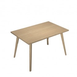 Scrivania Woody - 120 x 80 x H 74,4 cm - rovere / rovere