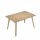 Scrivania Woody - 120 x 80 x H 74,4 cm - rovere / rovere