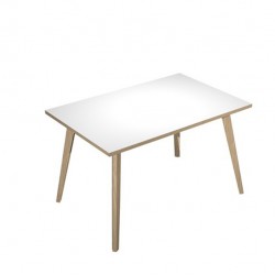 Scrivania Woody - 120 x 80 x H 74,4 cm - rovere / bianco