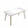 Scrivania Woody - 140 x 80 x H 74,4 cm - rovere / bianco