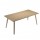 Scrivania Woody - 180 x 80 x H 74,4 cm - rovere