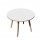 Tavolo riunione tondo Woody - diametro 100 cm - rovere / bianco