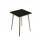 Tavolo alto Woody - 80 x 80 x 105 cm - rovere/nero venato