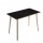 Tavolo alto Woody - 120 x 80 x 105 cm - rovere/nero venato