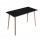 Tavolo alto Woody - 160 x 80 x 105 cm - rovere/nero venato