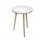 Tavolo rotondo alto Woody - diametro 80 cm - H 105 cm - rovere/bianco