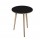 Tavolo rotondo alto Woody - diametro 80 cm - H 105 cm - rovere/nero venato