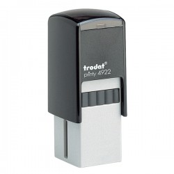 Timbro quadrato 4922 - personalizzabile - 20 x 20 mm - 5 righe - autoinchiostrante - Trodat