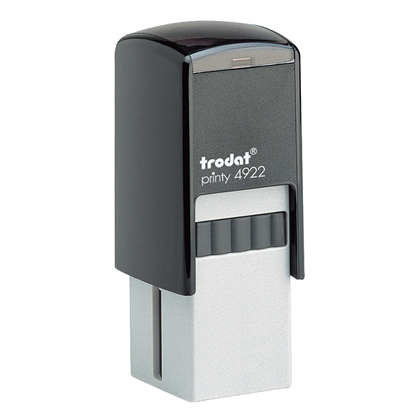 Timbro quadrato 4922 - personalizzabile - 20 x 20 mm - 5 righe - autoinchiostrante - Trodat