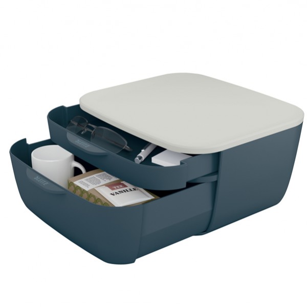 Cassettiera Cosy - 2 scomparti - grigio - Leitz Cassettiera Cosy - 2 scomparti - grigio - Leitz