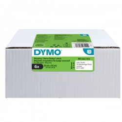 Rotolo 220 etichette LW 2093092 - 54 x 101 mm - carta - spedizione/badge - bianco - Dymo - value pack 6 pezzi