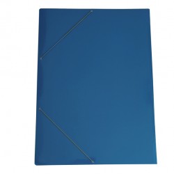 Cartella con elastico angolare - 70 x 100 cm - dorso variabile - cartoncino plastificato - blu - Cartotecnica del Garda