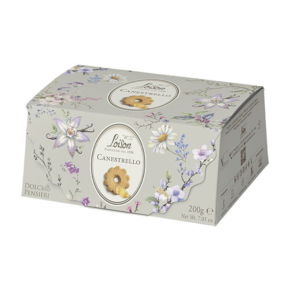 Biscotti al burro Canestrello - in astuccio - 200 gr - Loison