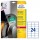 Etichette adesive - in PE - laser - permanenti - 63,5 x 33,9 mm - 24 et/fg - 10 fogli - bianco - Avery