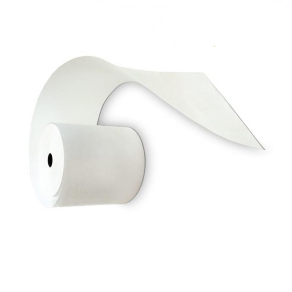 Rotolo per calcolatrice - 57 mm x 35 m - 60 gr - diametro esterno 60 mm - anima 12 mm - bianca - Rotolificio Pugliese - blister 10 pezzi
