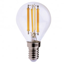 Lampada - Led - minisfera - 6W - E14 - 3000K - luce bianca calda - MKC