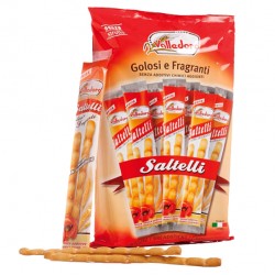 Grissini Saltelli - 240 gr - multipack 18  monoporzioni - Valledoro