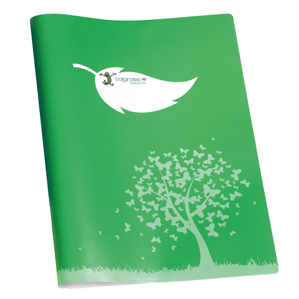 Coprimaxi Green - 21 x 30 cm - carta - 120gr - c/tasche - verde - Colorosa Coprimaxi Green - 21 x 30 cm - carta - 120gr - c/tasche - verde - Colorosa