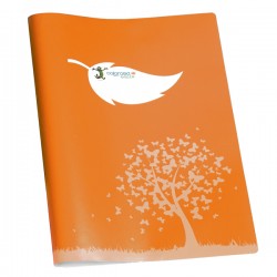 Coprimaxi Green - 21 x 30 cm - carta - 120gr  - c/tasche - arancione - Colorosa