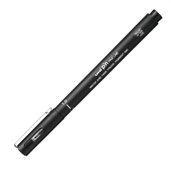Pin fineliner - punta 1.0 mm - nero - Uni Mitsubishi Pin fineliner - punta 1.0 mm - nero - Uni Mitsubishi