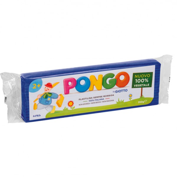 Pasta Pongo - panetto 350 gr - blu - Giotto Pasta Pongo - panetto 350 gr - blu - Giotto