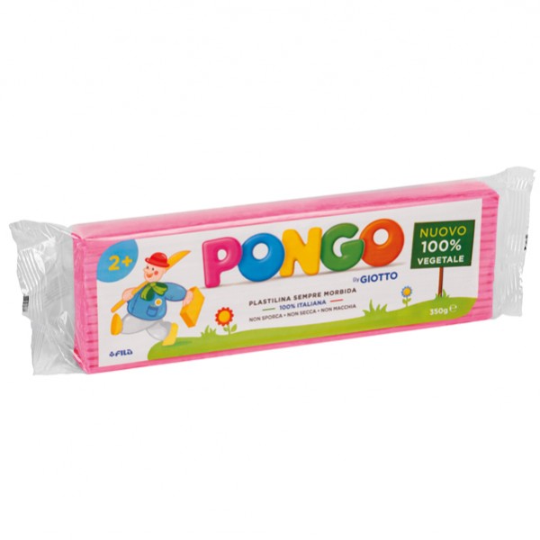 Pasta Pongo - panetto 350 gr - rosa - Giotto Pasta Pongo - panetto 350 gr - rosa - Giotto