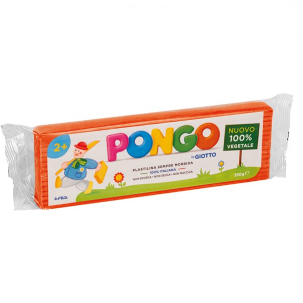 Pasta Pongo - panetto 350 gr - arancione - Giotto Pasta Pongo - panetto 350 gr - arancione - Giotto