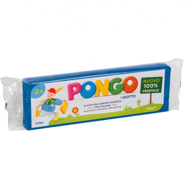 Pasta Pongo - panetto 350 gr - azzurro - Giotto Pasta Pongo - panetto 350 gr - azzurro - Giotto