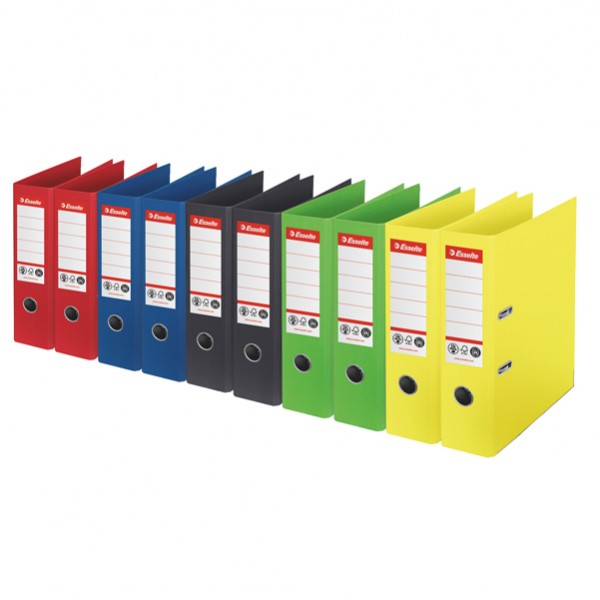 Registratore a leva - CO2 neutral - A4 - dorso 75 mm - colori assortiti - Esselte Registratore a leva - CO2 neutral - A4 - dorso 75 mm - colori assortiti - Esselte