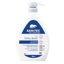 Sapone Total Body - con glicerina - dispenser 1 L - tè verde - Sanitec