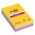 Blocco Post-it Super Sticky - 4690-3SS-CARN - a righe - 101 x 152 mm - colori Carnival - 90 fogli - Post-it - conf. 3 pezzi