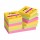 Blocco Post-it Super Sticky - 622-12SS-CARN - 47,6 x 47,6 mm - colori Carnival - 90 fogli - Post-it - conf. 12 pezzi