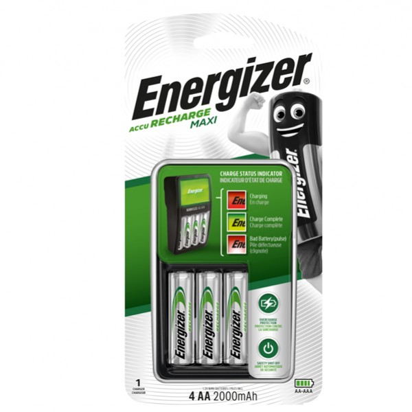 Caricabatteria Recharge Maxi - per stilo AA/AAA - Energizer Caricabatteria Recharge Maxi - per stilo AA/AAA - Energizer
