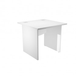 Scrivania Operativa Agorà Basic - fianchi melaminico - 80 x 80 x H 73 cm - bianco