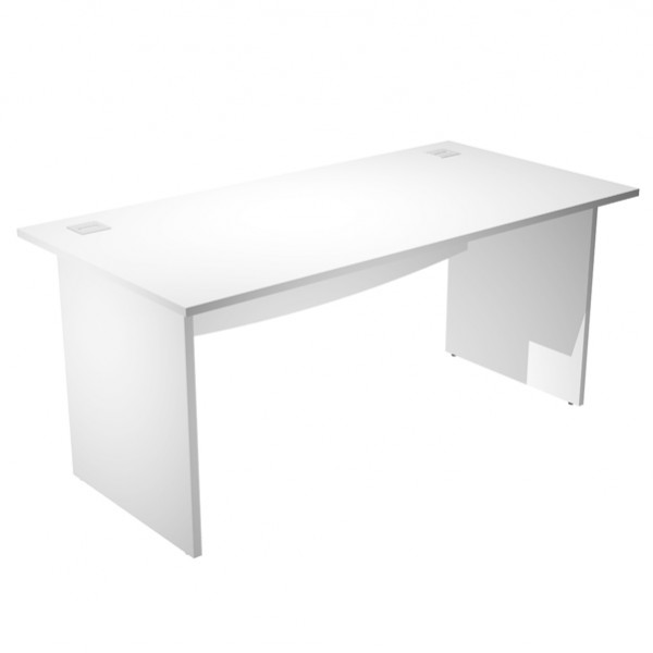 Scrivania Operativa Agorà Basic - fianchi melaminico - 180 x 80 x H 73 cm - bianco