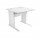 Scrivania Operativa Agorà Basic - fianchi a L melaminico - 80 x 80 x H 73 cm - bianco