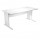 Scrivania Operativa Agorà Basic - fianchi a L melaminico - 140 x 80 x H 73 cm - bianco