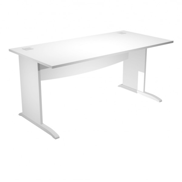 Scrivania Operativa Agorà Basic - fianchi a L melaminico - 140 x 80 x H 73 cm - bianco Scrivania Operativa Agorà Basic - fianchi a L melaminico - 140 x 80 x H 73 cm - bianco