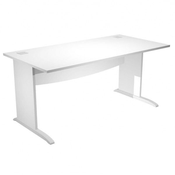 Scrivania Operativa Agorà Basic - fianchi a L melaminico - 160 x 80 x H 73 cm - bianco Scrivania Operativa Agorà Basic - fianchi a L melaminico - 160 x 80 x H 73 cm - bianco