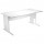 Scrivania Operativa Agorà Basic - fianchi a L melaminico - 180 x 80 x H 73 cm - bianco