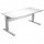 Scrivania Operativa Agorà Basic - fianchi a L metallo - 140 x 80 x L 73 cm - bianco