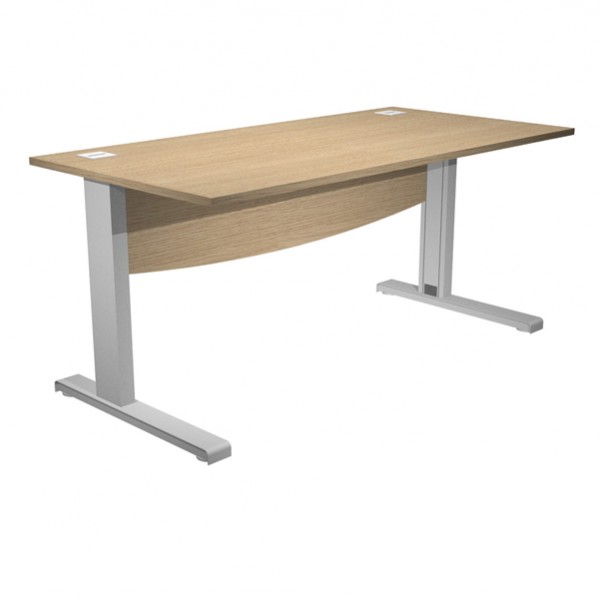 Scrivania Operativa Agorà Basic - fianchi a L metallo - 180 x 80 x L 73 cm - rovere Scrivania Operativa Agorà Basic - fianchi a L metallo - 180 x 80 x L 73 cm - rovere