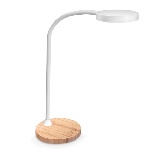 Lampada Flex Desk - a led - con base in legno - bianco - Cep Lampada Flex Desk - a led - con base in legno - bianco - Cep