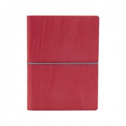 Taccuino Evo Ciak - 9 x 13 cm - fogli bianchi - copertina rosso corallo - In Tempo